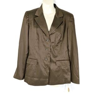 NWT $178 TALBOTS Stretch Silk Blend Blazer Size 6
